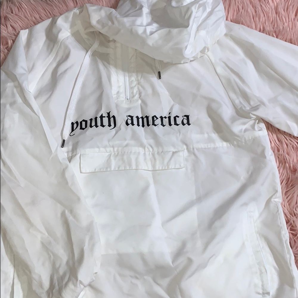 White rain coat